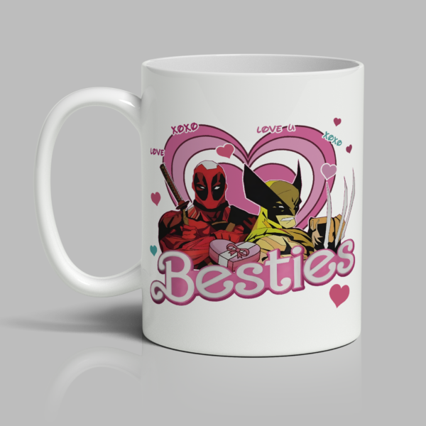 Deadpool Wolverine Inspired "Besties" Mug