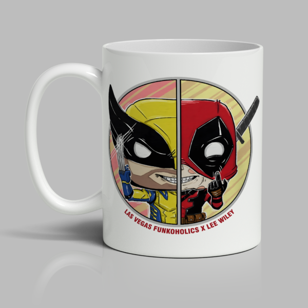 Deadpool Wolverine Inspired "Funkoholics" Mug